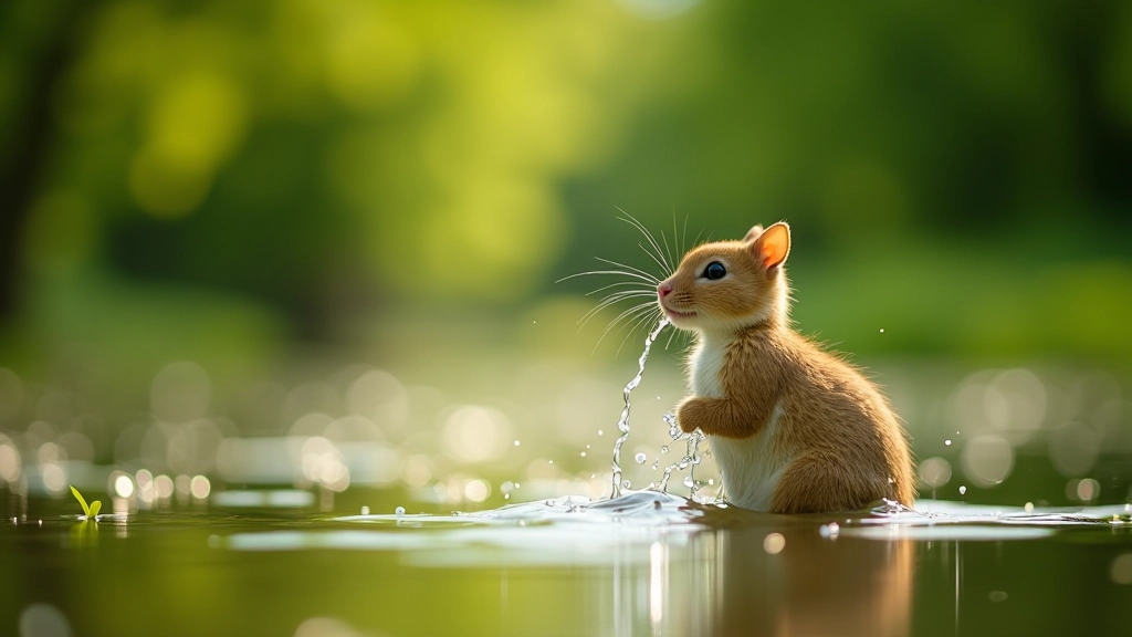 Zblízka fotografovaná květina v parku s kapkami vody, zelené pozadí, makro zaměření